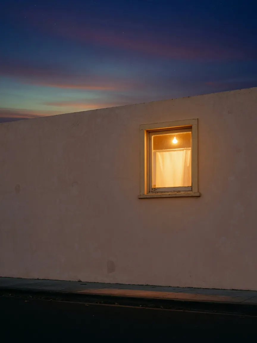 New green shoots emerging from pale sand at dawn — renewal
